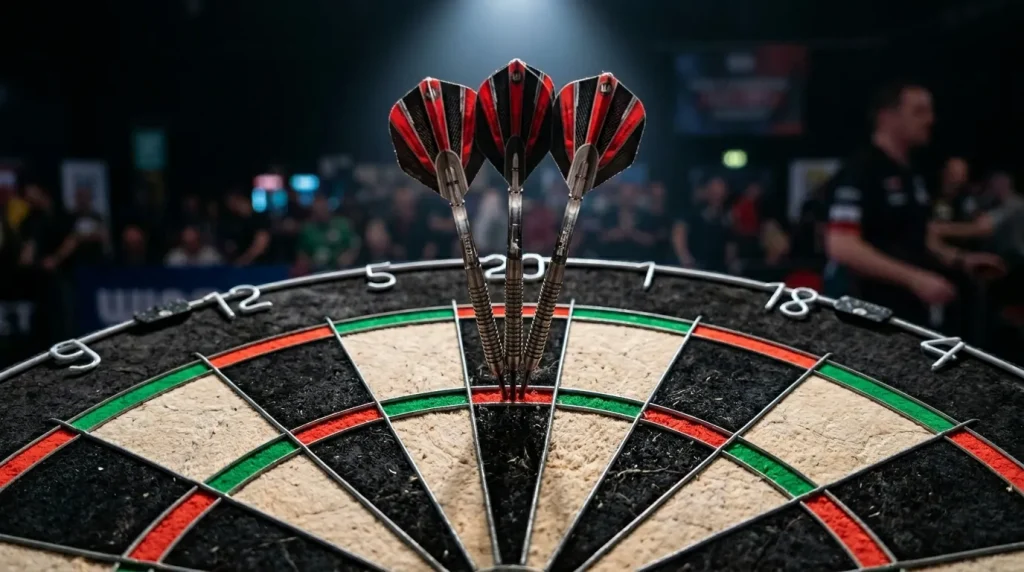 Drei Darts in der Triple-20 für ein 180er-Maximum
