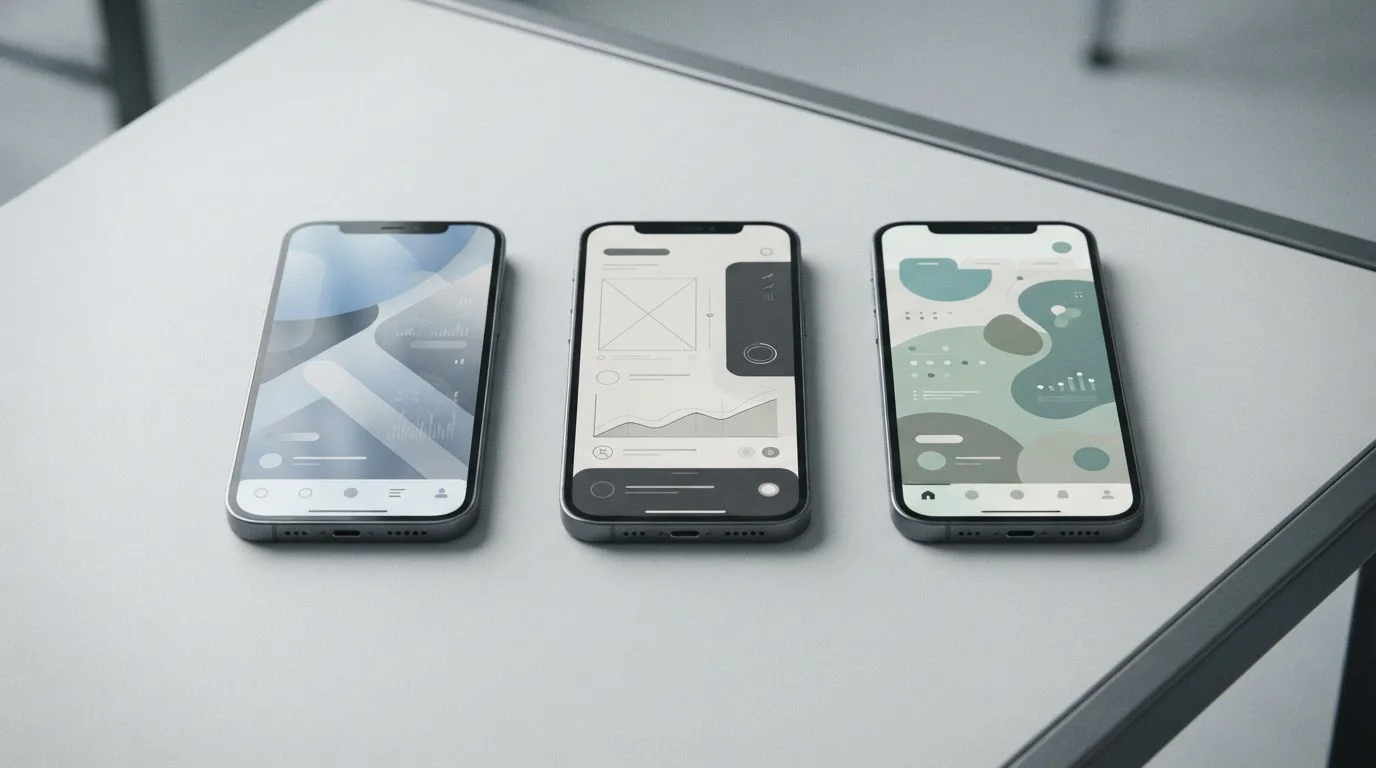 Mehrere Smartphones nebeneinander im direkten Vergleichstest