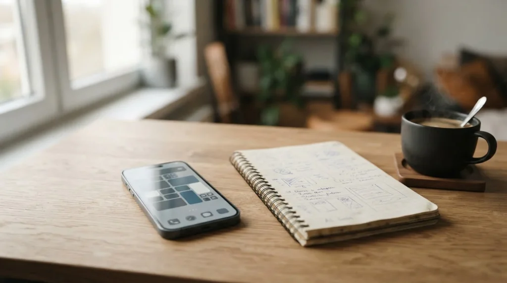 Smartphone mit verschiedenen Wett-Apps im realistischen Alltagstest